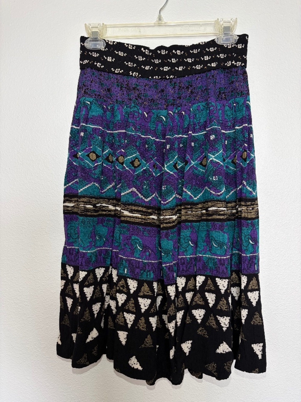 Vintage Plant (by Dorothy Schoelen) Patterned Midi Skirt